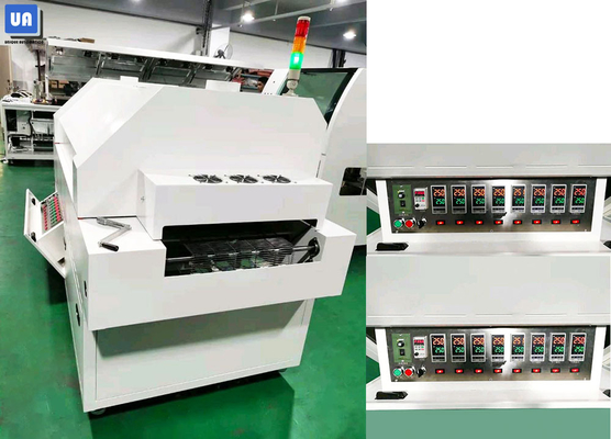 300mm Mesh SMT Reflow Oven PLC PID Lead Free 5 Heating Zones 4KW For Dip Line