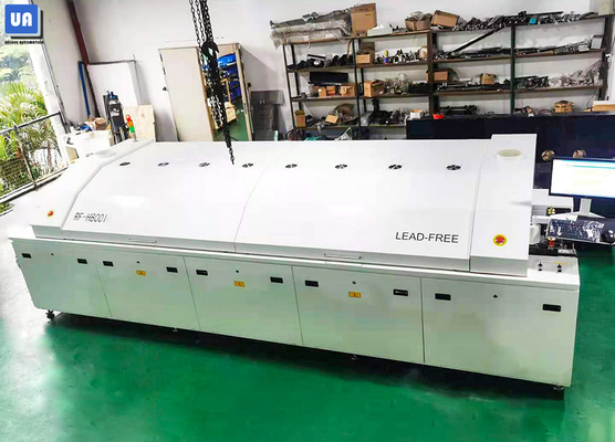 Forced Air Cooling Lead Free SMT Reflow Oven Machine With 8 Zones