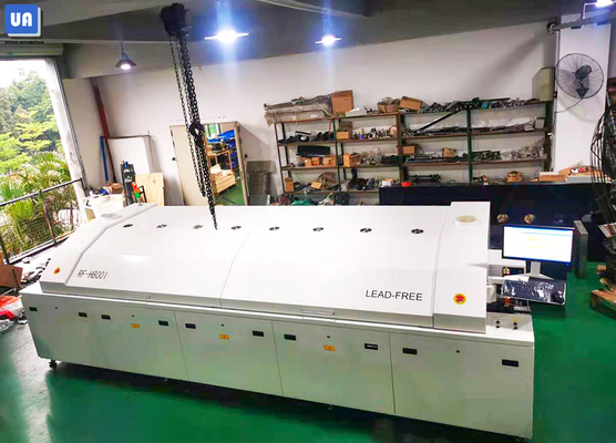 Forced Air Cooling Lead Free SMT Reflow Oven Machine With 8 Zones